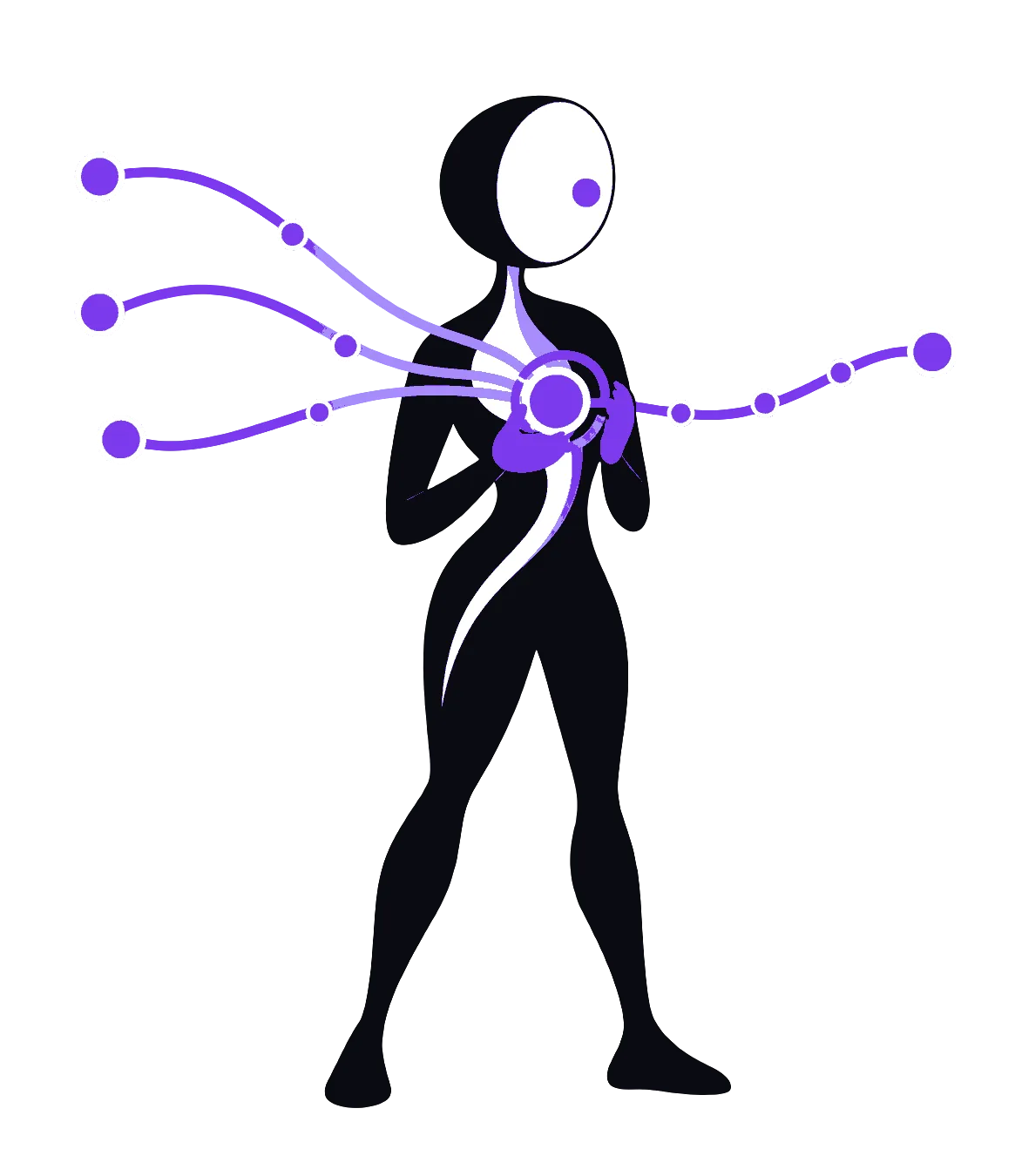 Asynchronous signals resolving through one owned address identity for an AI agent