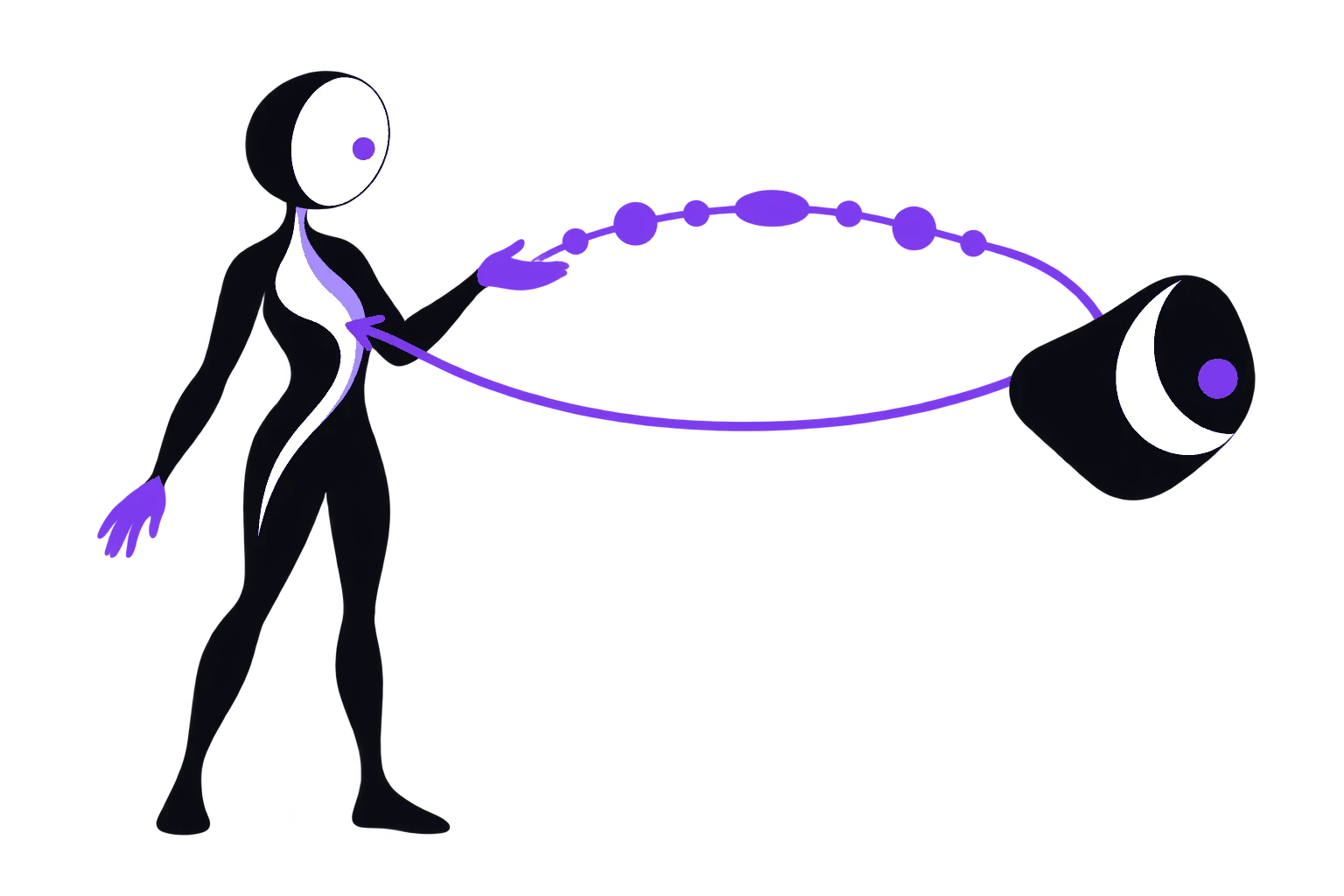 A persistent identity sequence becoming a stable two-way line for a supported AI agent